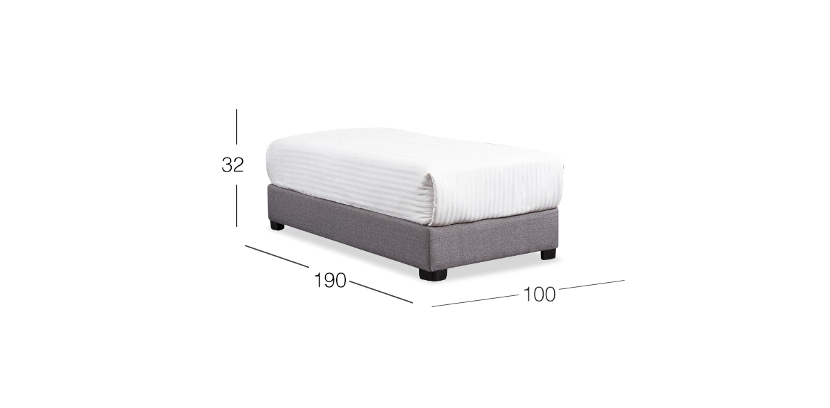 Base De Cama Individual Gianna Plata