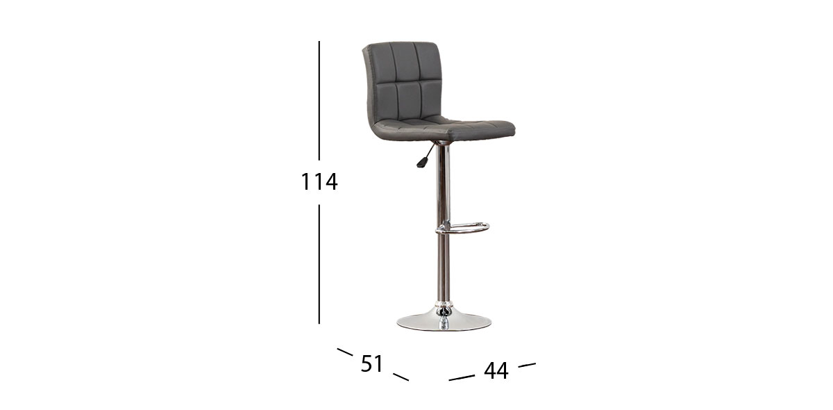 Banco Bar Spira 8106 Gris 