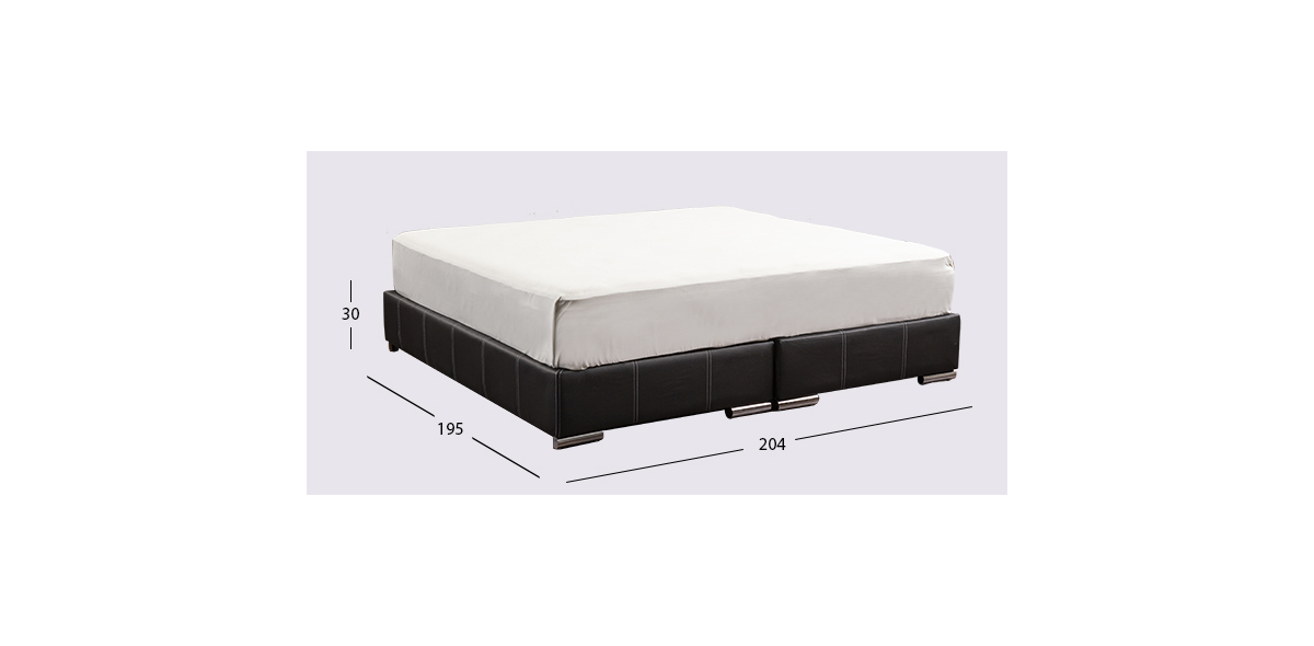 Base De Cama King Size Vielka Negro