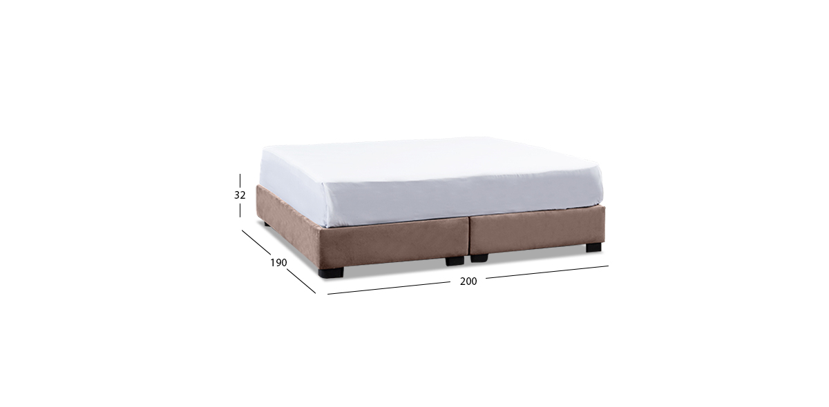 Base De Cama King Size Megan Rosa