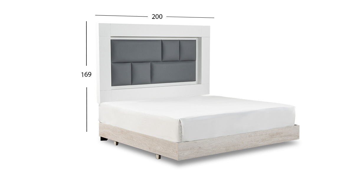 Cabecera King Size Bali Vintage Blanco