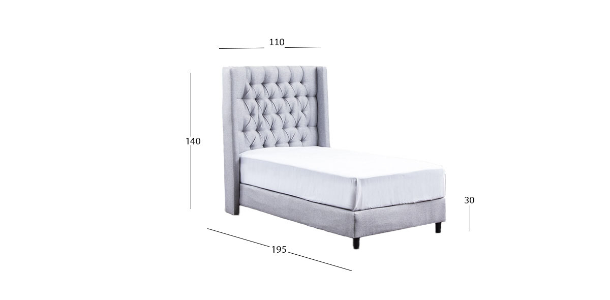 Cama Individual Estela Plata