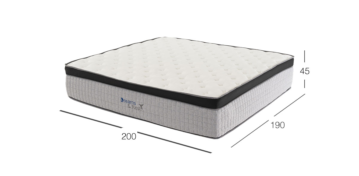 Colchón Dreams & Rest King Size Memory Foam Cardinal