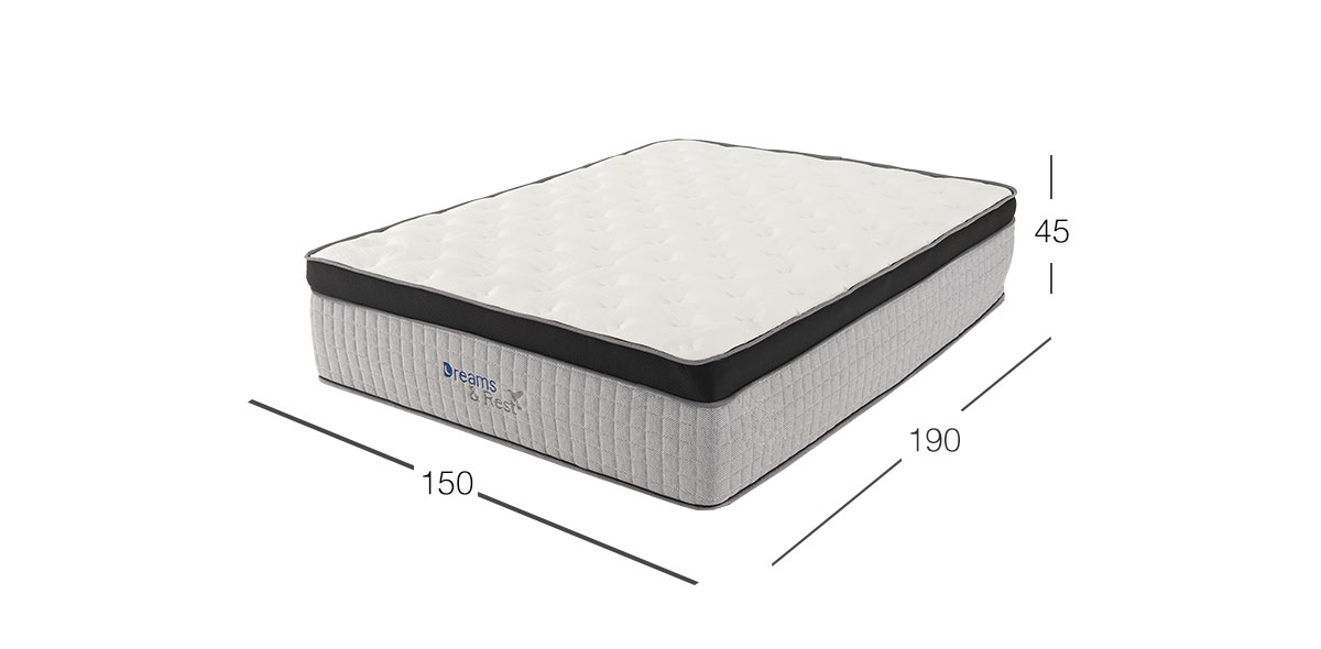 Colchón Dreams & Rest Queen Size Memory Foam Cardinal