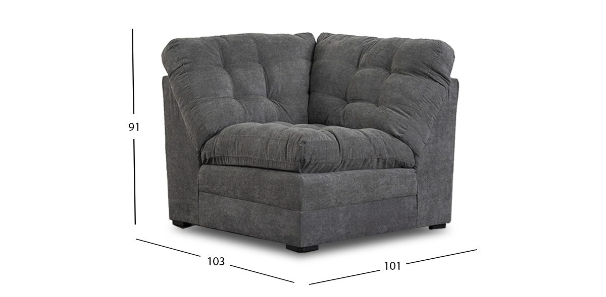Sillón Esquinero Morrison New Gris
