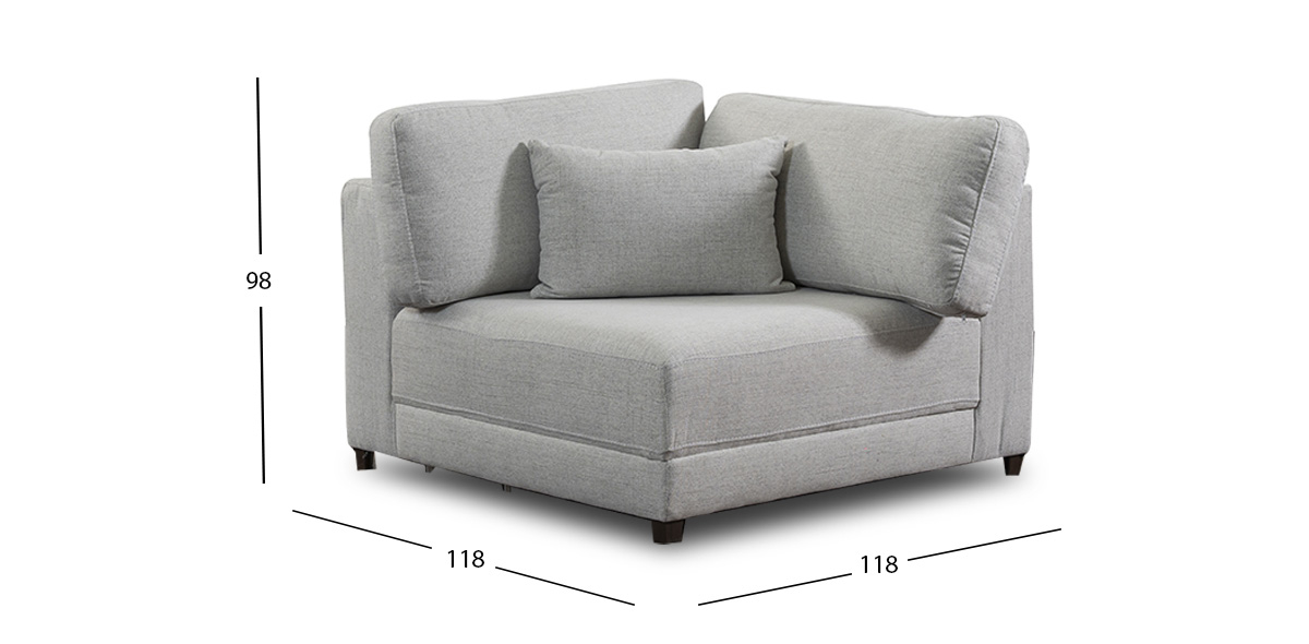 Sillón Esquinero Eland CL Gris