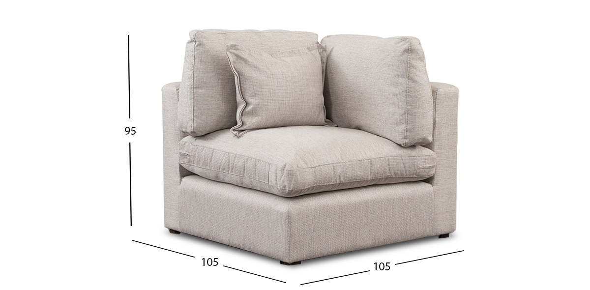 Sillón Esquinero Romelly Beige