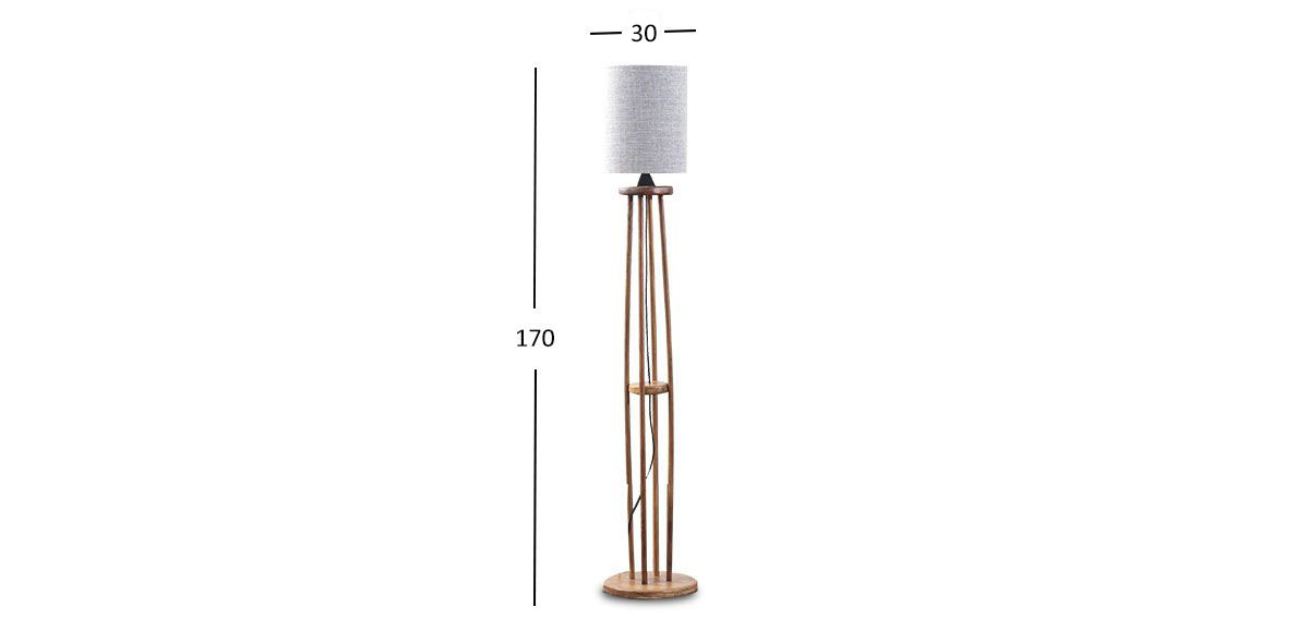 Lámpara De Piso Loreto Beige