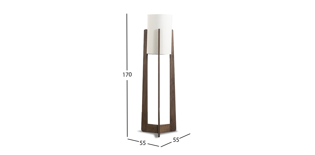 Lámpara De Piso Faro Beige