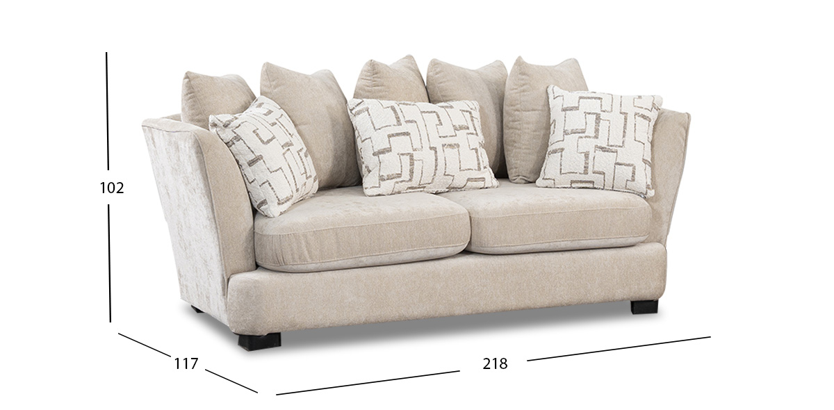 Sofá 2 Plazas Opulent Beige
