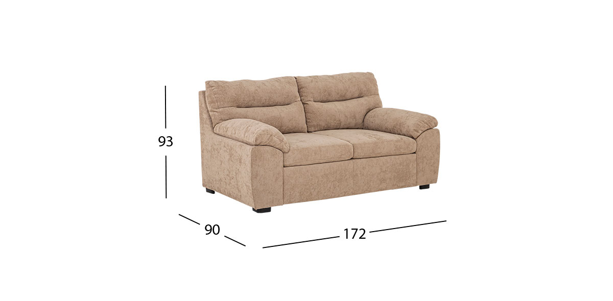 Sofá 2 Plazas Milos Beige