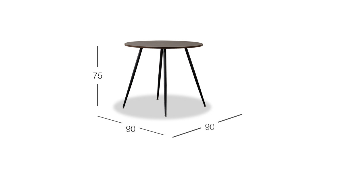 Mesa Comedor Redonda Marla Café