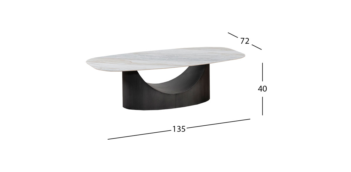 Mesa De Centro Rectangular Summer Gris