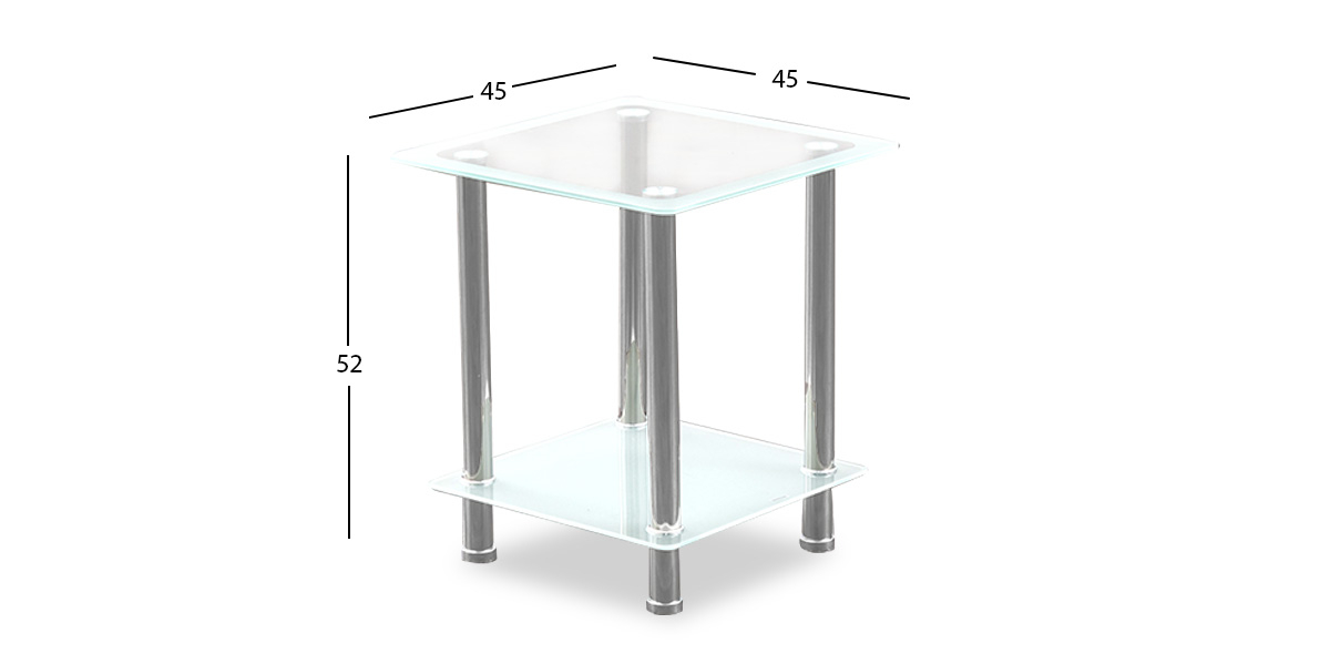 Mesa Lateral Malika Gris
