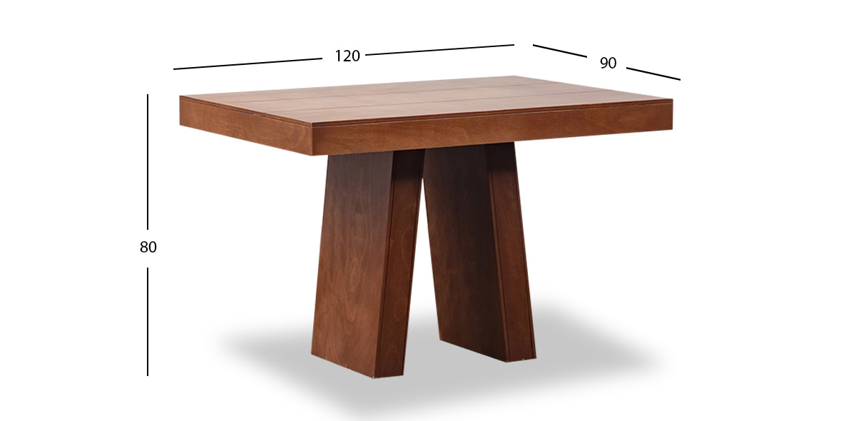 Mesa Comedor 120 X 90 Cm Odette Café