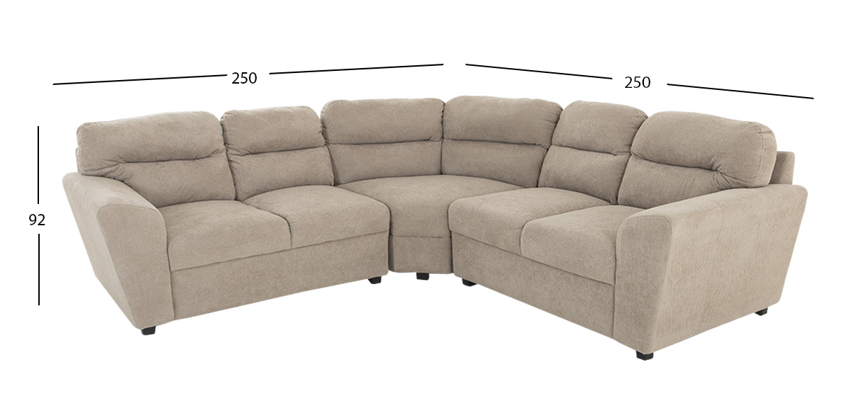 Sala Modular Esquinera Amara Beige