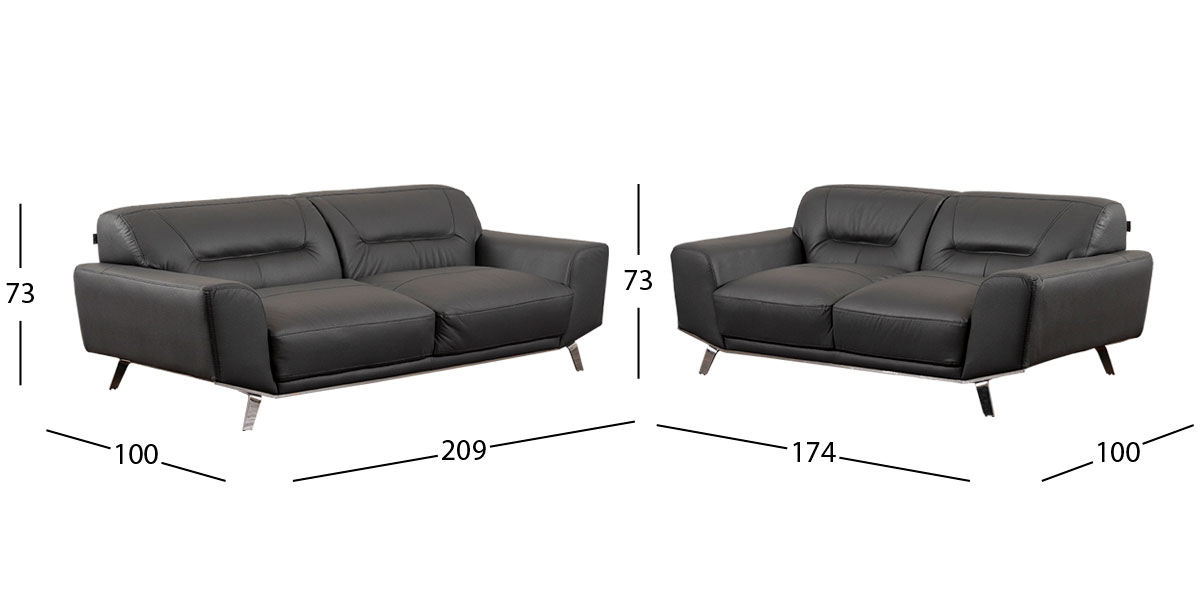 Sala Piel Ameno CL Gris (Boal)