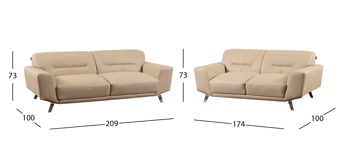 Sala Piel Ameno CL Beige (Boal)