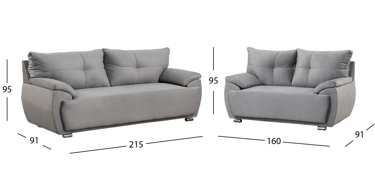 Sala Cartagena Soft Gris Oxford