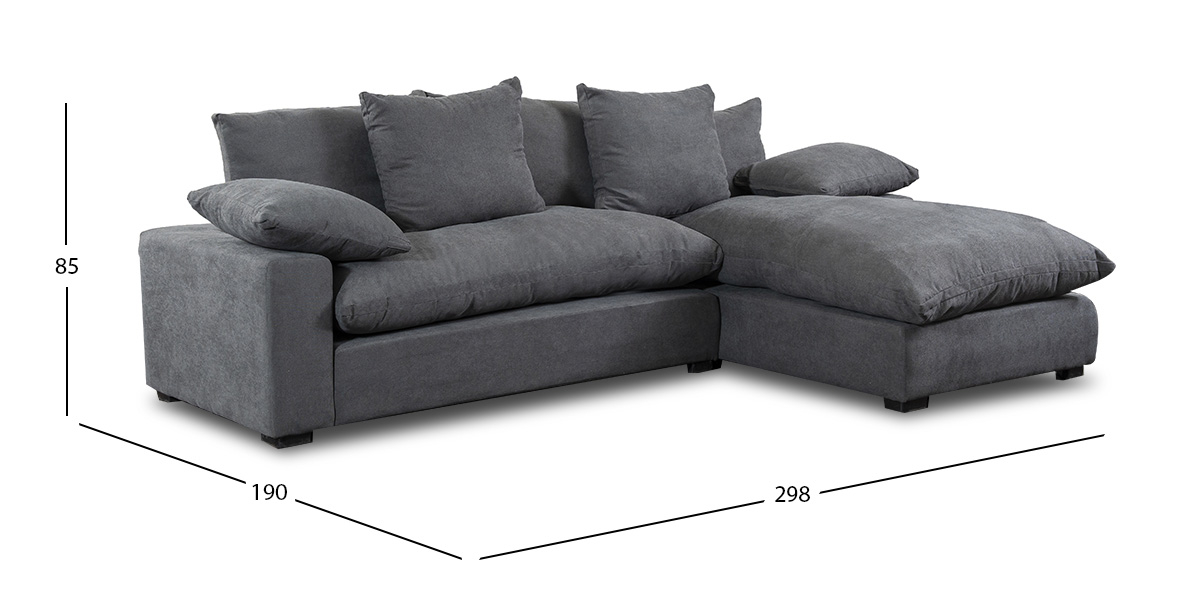 Sala Modular Derecha Cloud Gris