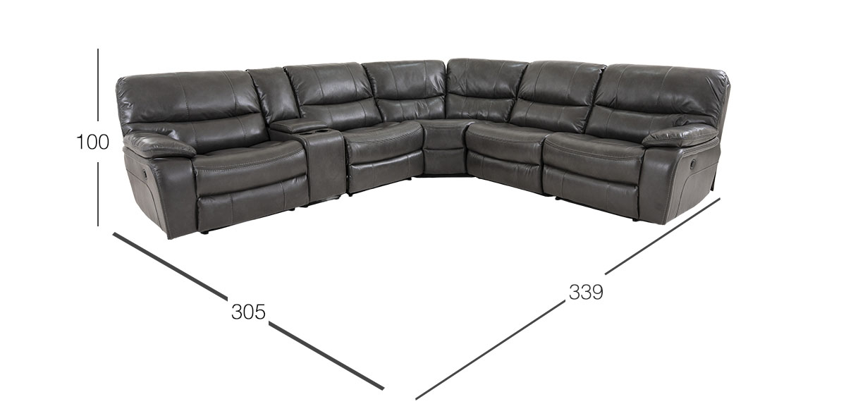 Sala Modular Reclinable Bolga Gris