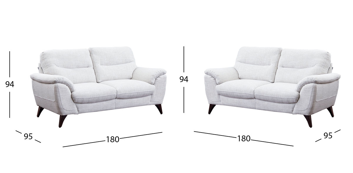 Sala Slash Beige (Boal) 2 Piezas