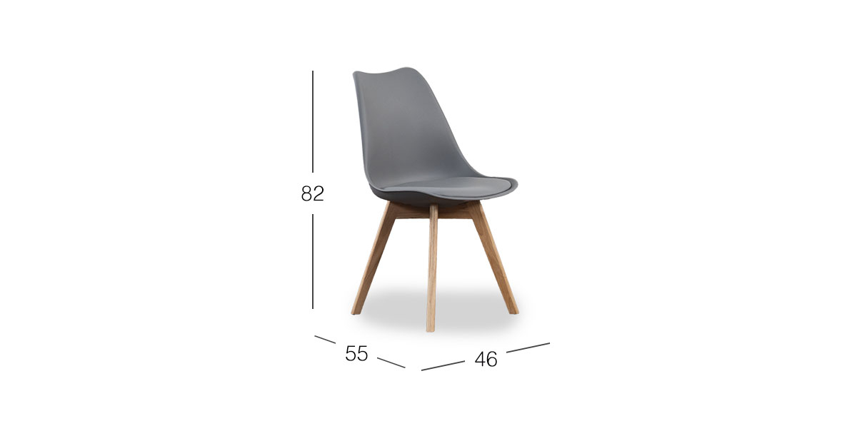 Paquete De Sillas Arthus PL Gris