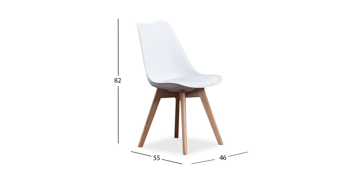 Paquete De Sillas Arthus PL Blanco