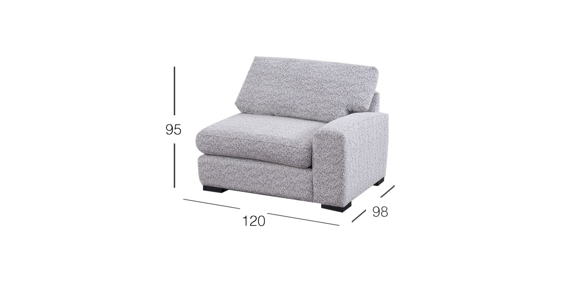Sillón Con Brazo Creta Plus Moka