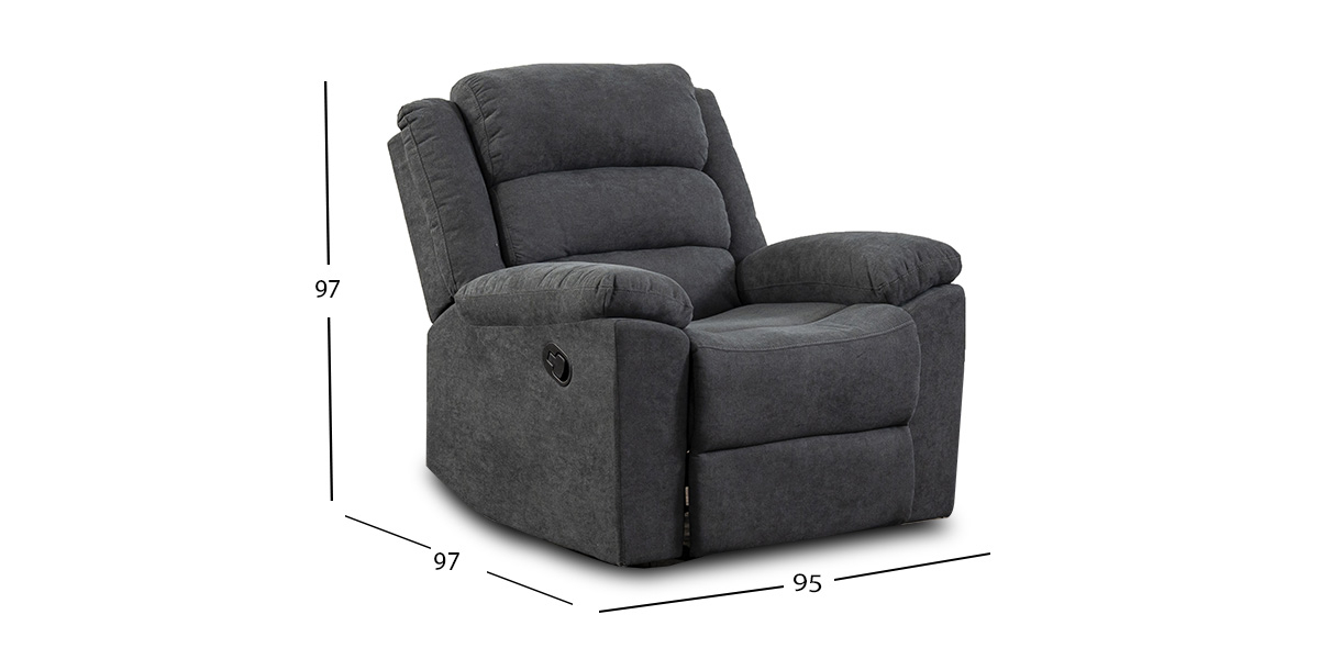 Sillón Con Reclinable Dublín Gris