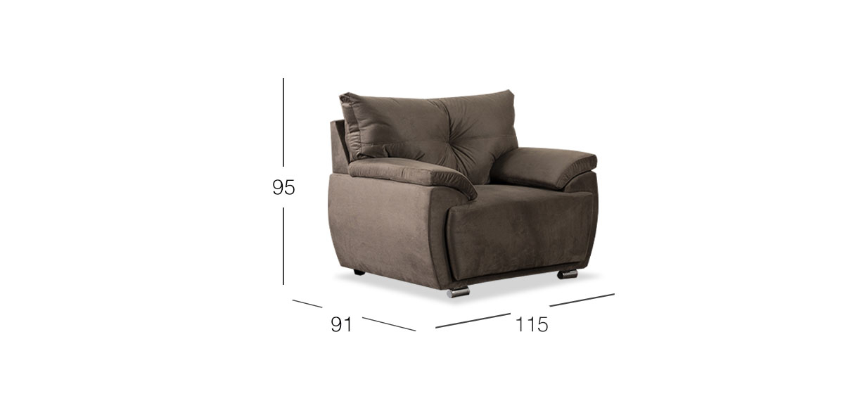 Sillón Cartagena Soft Cocoa