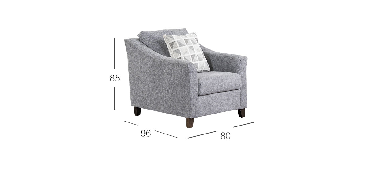 Sillón Geovanna Gris