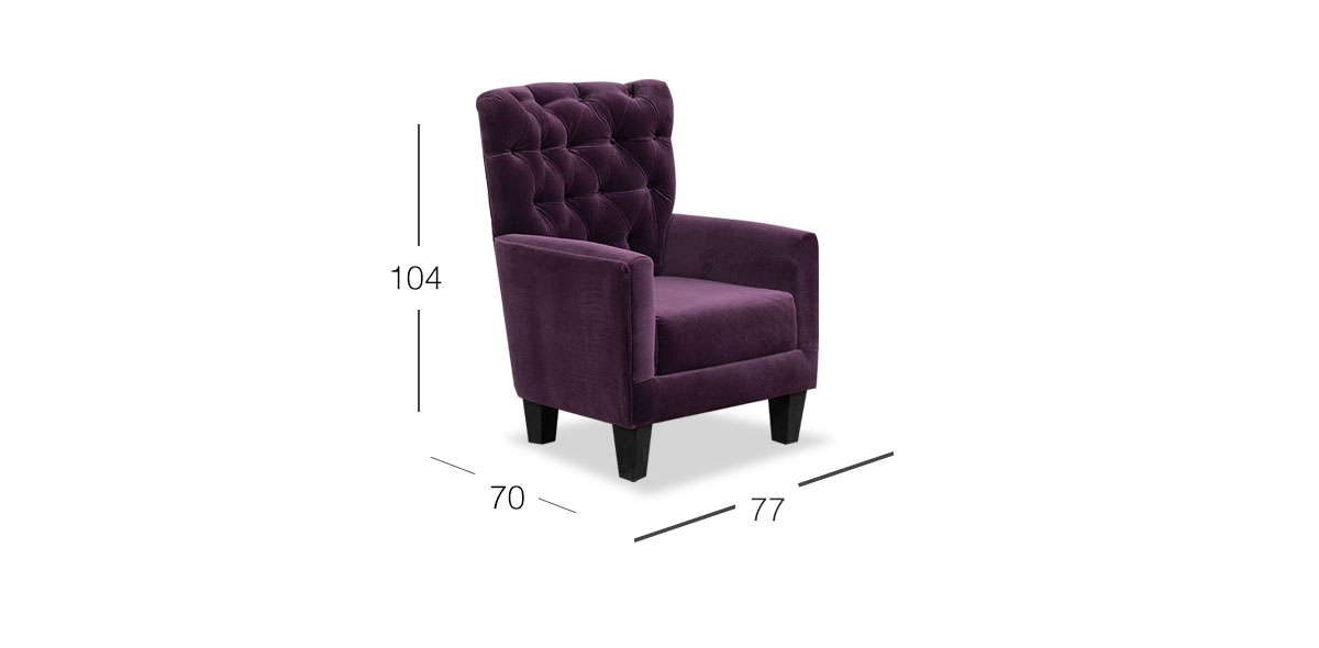 Sillón Ocasional Jeferson Violeta