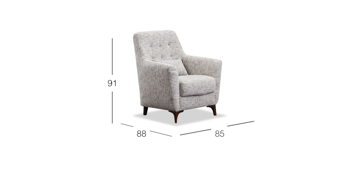 Sillón Ocasional Atlántica Mismatch Beige