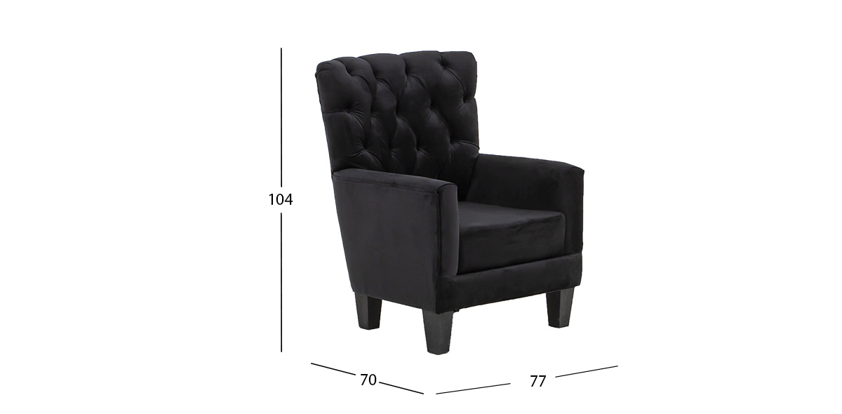 Sillón Ocasional Jeferson Negro