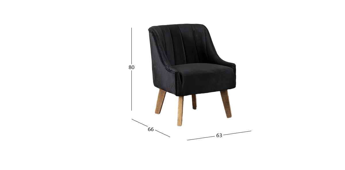 Sillón Ocasional Dante Negro