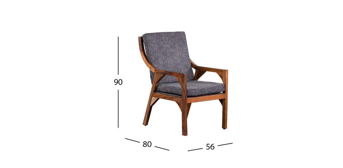 Sillón Ocasional Theo Gris