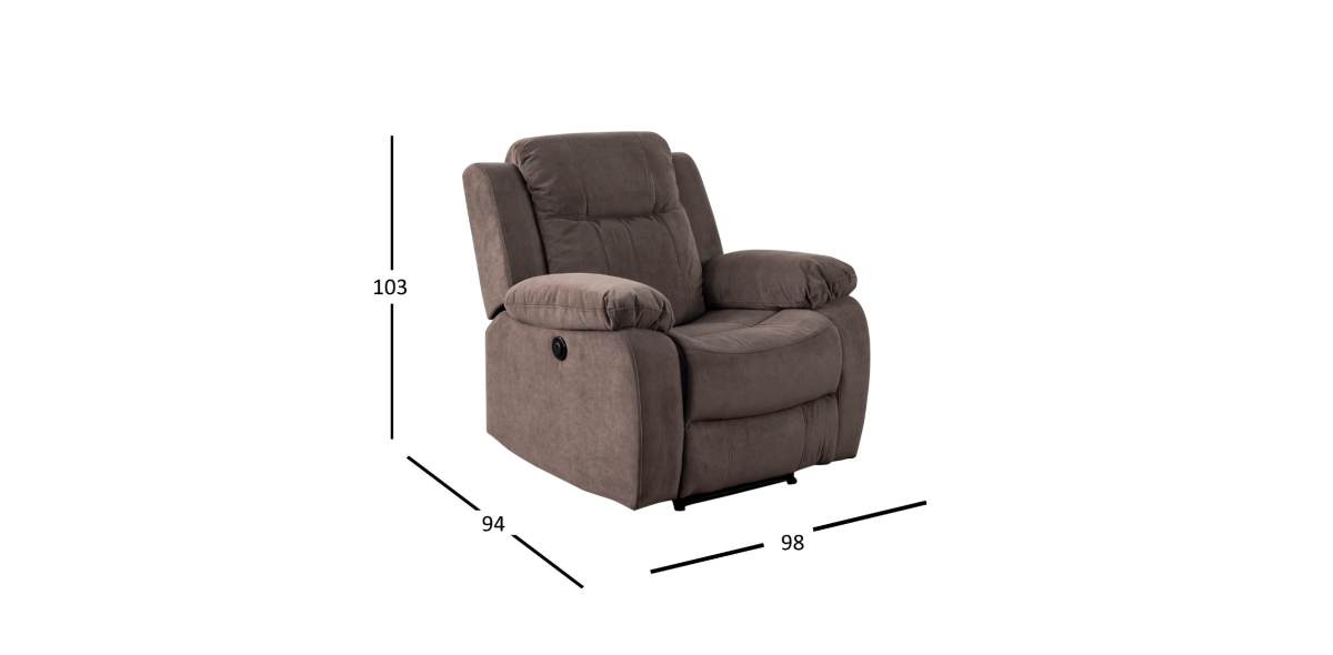 Sillón Reclinable Eléctrico Lur Plus Café