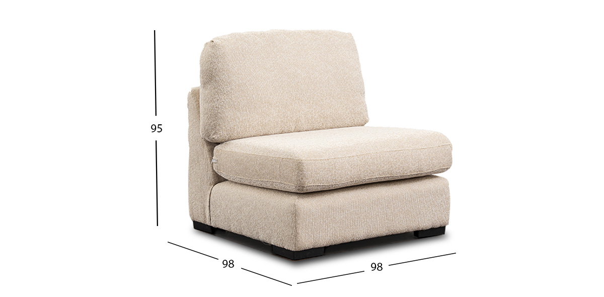 Sillón Sin Brazo Creta Plus Algodón