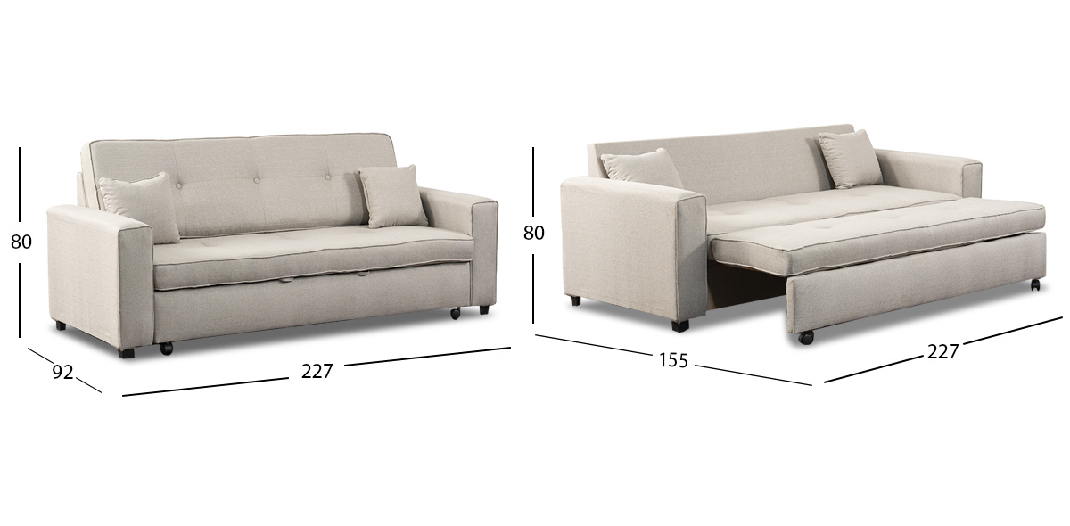 Sofá Cama Gales Beige