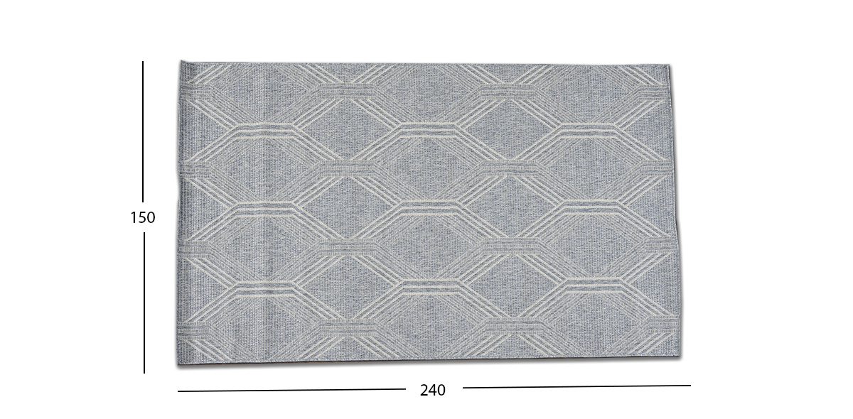 Tapete Decorativo 240 X 150 Cm Niza 2006R Azul