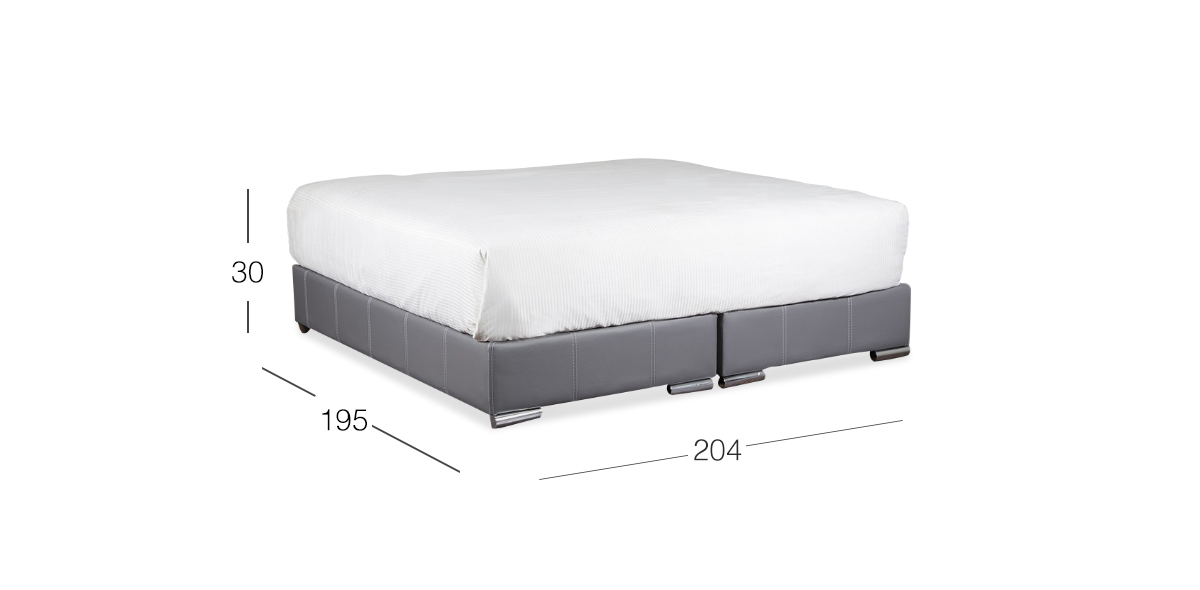 Base De Cama King Size Vielka Gris