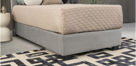 Base De Cama Individual Megan Gris