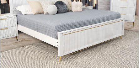Base De Cama King Size Akira Blanco