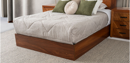 Base de Cama Queen Size Singapur Café