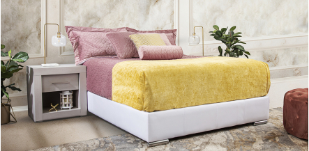 Base De Cama Queen Size Vielka Blanco