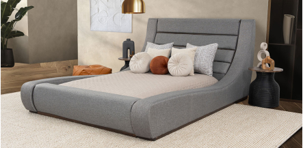 Cama Matrimonial Gipsy Gris