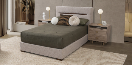 Cama Matrimonial Bianca Beige