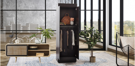 Closet Doble Colgador De Ropa Manhattan Café
