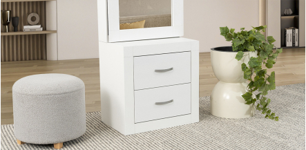 Cómoda 2 Cajónes Para Espejo Bali Vintage Blanco